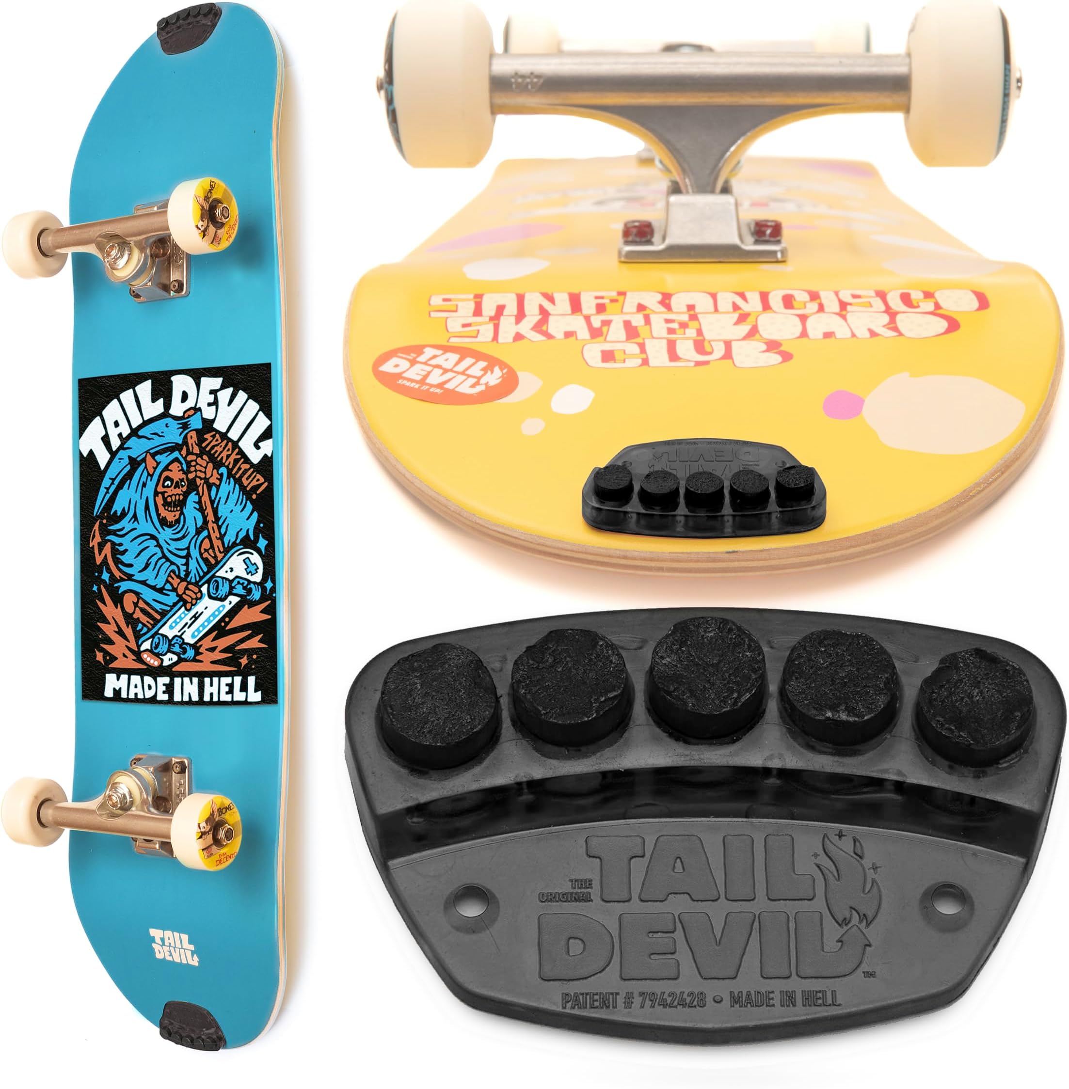 Skateboard Spark Plates - Skateboard Accessories Compatible with Kids Skateboard and Adults, Longboard, Skateboard Gift for Beginners and Pros