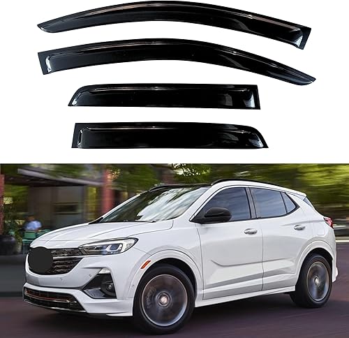 Miniatura 245 de KPY Moldura deflectora de viento con protección contra la lluvia compatible con Mazda 6 Sedan 2004-2013, 4 unidades, para ventana lateral