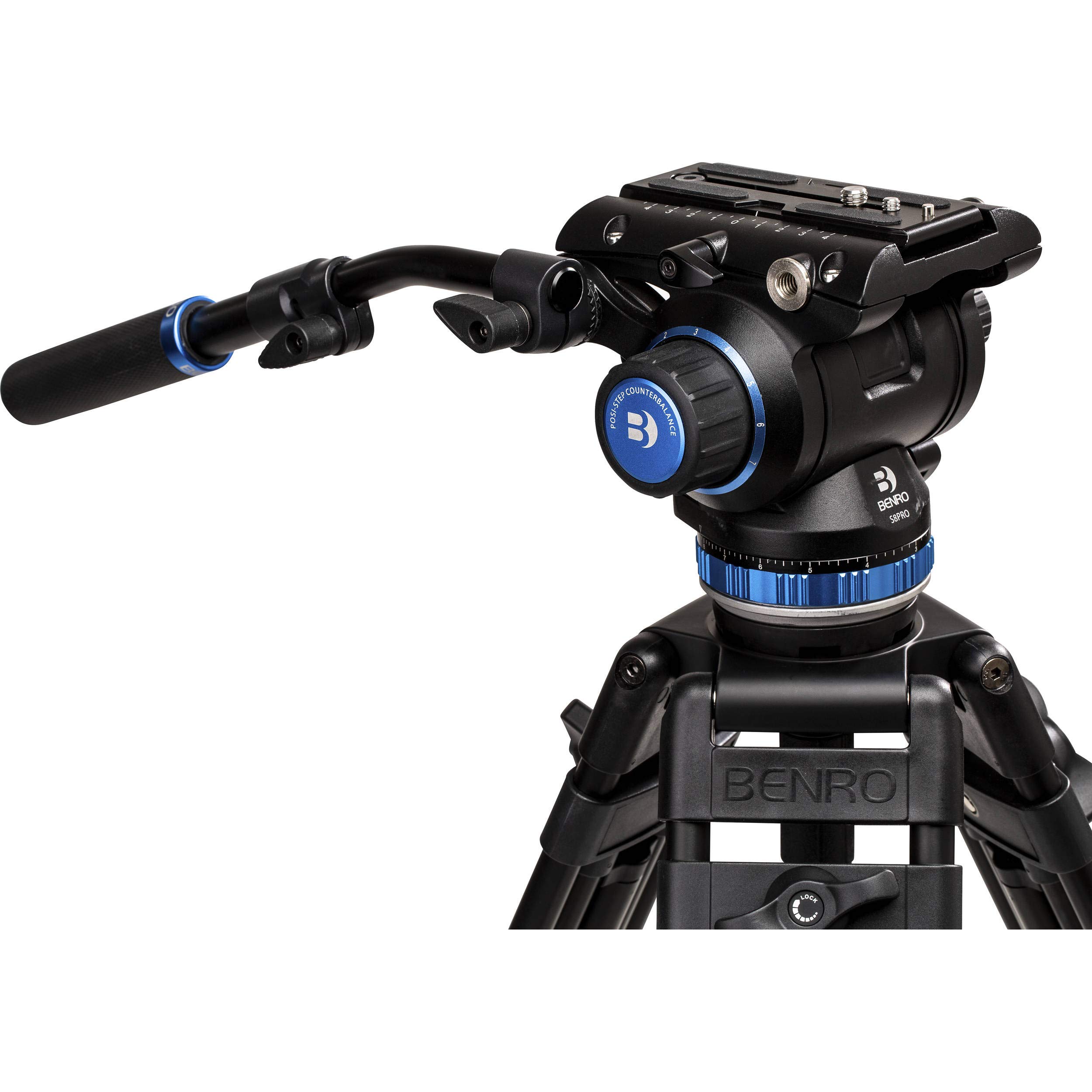 Amazon.com : Benro A673TM Dual Stage Aluminium Video Tripod S8PRO