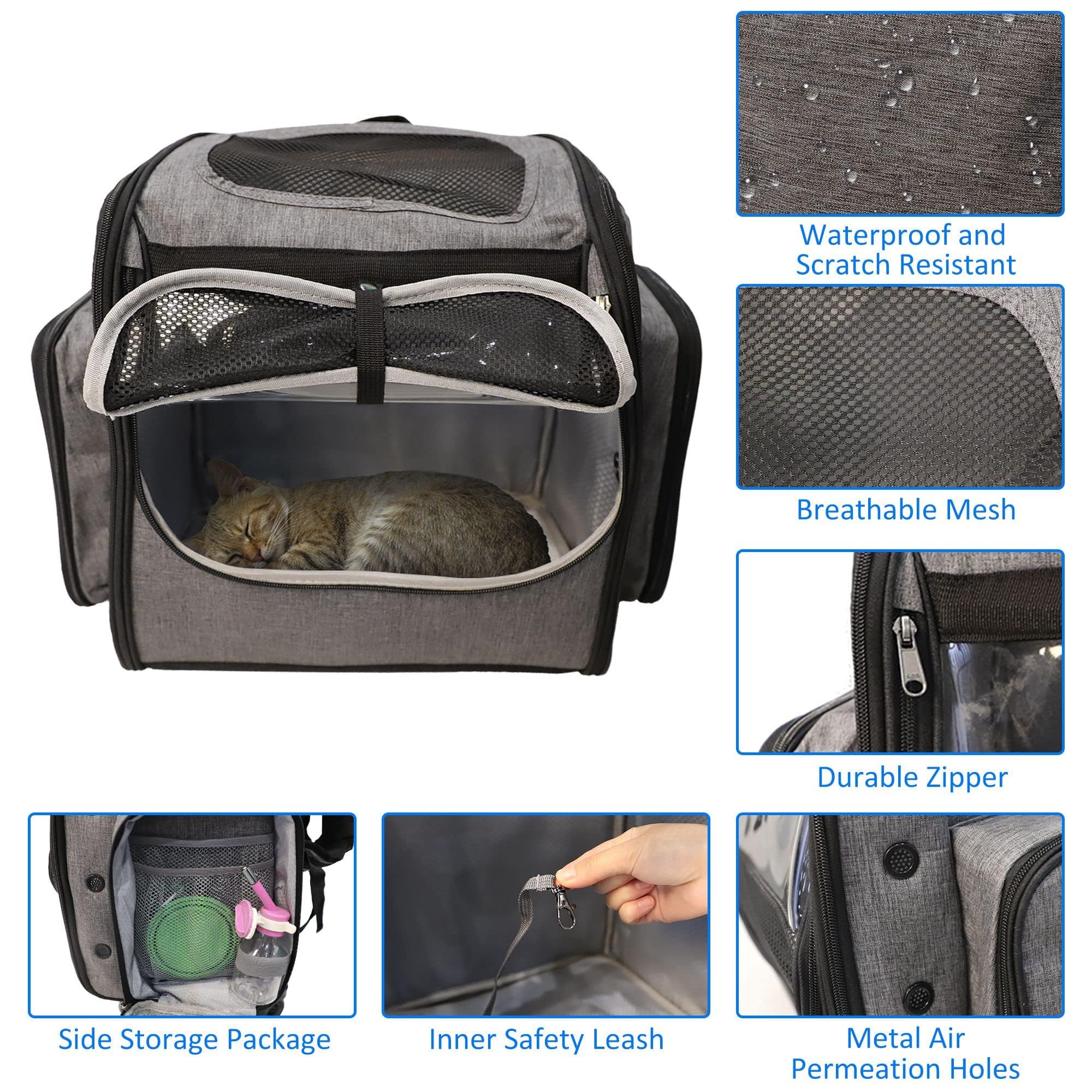 Cat Carrier With Wheels Spirit Pet Carrier Size|breathable