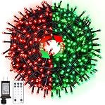 JMEXSUSS 200 LED Christmas Lights Indoor Outdoor, Connectable Warm White Christmas Tree Lights Clear Wire, 66 Ft Twinkle Fairy String Lights Plug in for Bedroom Wedding Christmas Tree Decorations