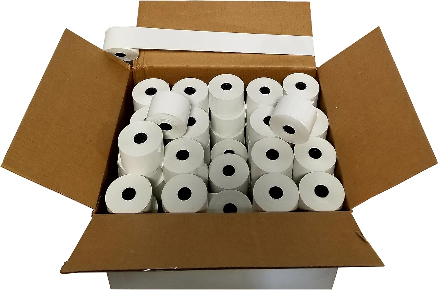 44mm 1-3/4 x 220' 1-Ply Thermal Paper 100 Rolls BPA Free