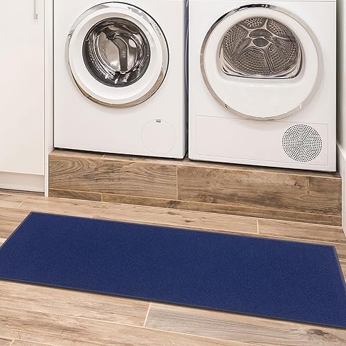 Miniatura 166 de Sweet Home Stores Alfombra lavable antideslizante con parte trasera de goma para cocina, pasillos, baño, entrada, dormitorio, 2 pies 3 pulgadas x 3