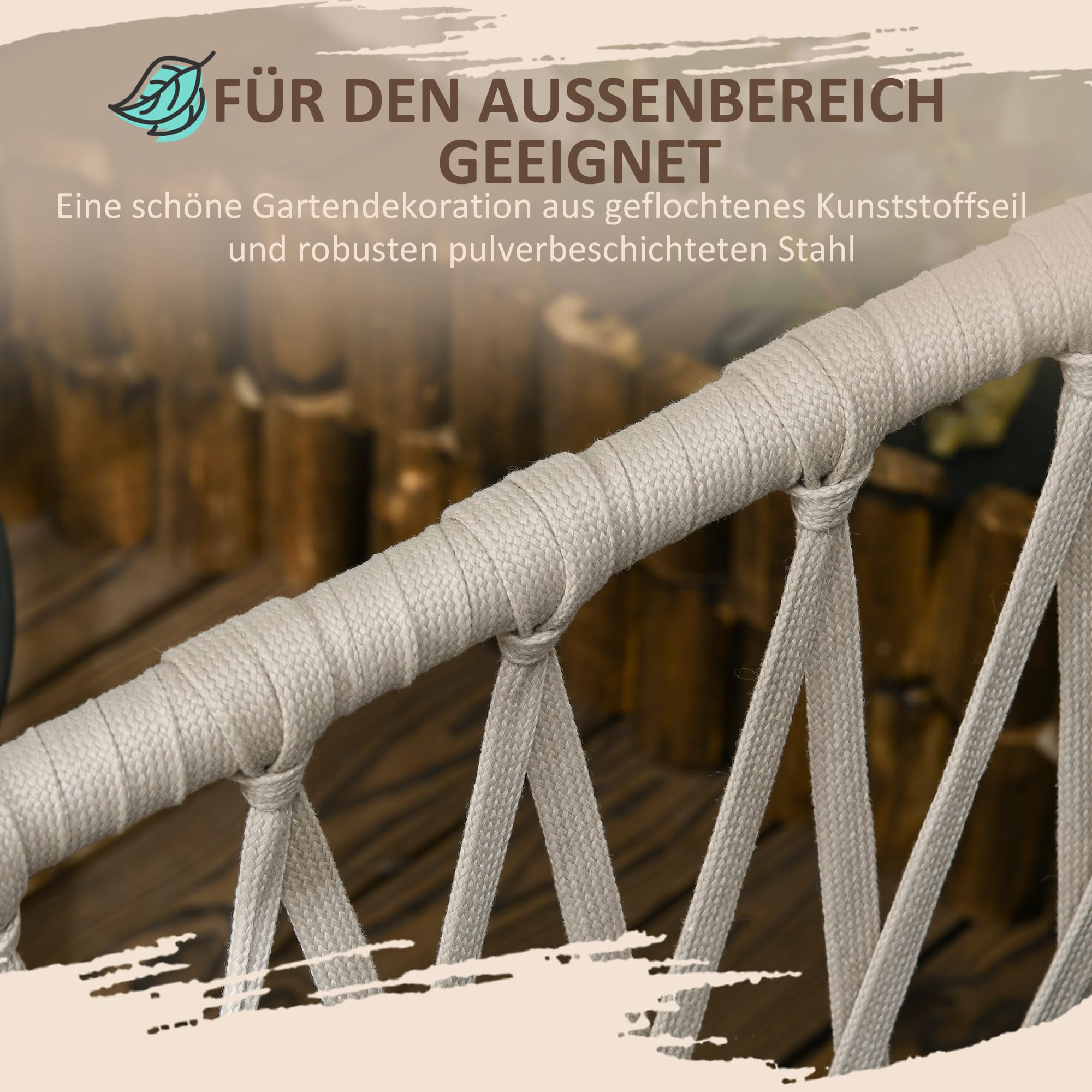 Outsunny 3tlg. Gartenmöbel Set, Garten-Bistroset inkl. 1 Tisch, 2 Stühlen mit Sitzkissen, Balkon-Set, Gartengarnitur für Terrasse, Balkon, Stahl, Grau