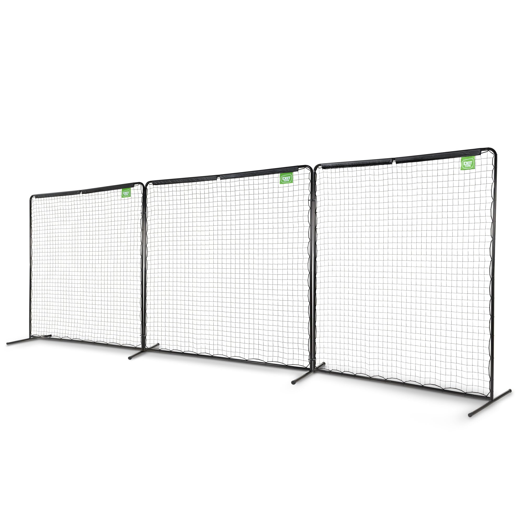 Exit Ballfangnetzanlage Backstop | Leichter Auf- und Abbau | inkl. Heringen und Bodenanker | galvanisierter, pulverbeschichteter Rahmen | für jeden Wetter