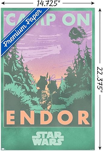 Miniatura 3 de Trends International Star Wars Endor - Póster de pared de Camp On Endor, 22.4 pulgadas de largo x 14.7 W, versión premium sin marco