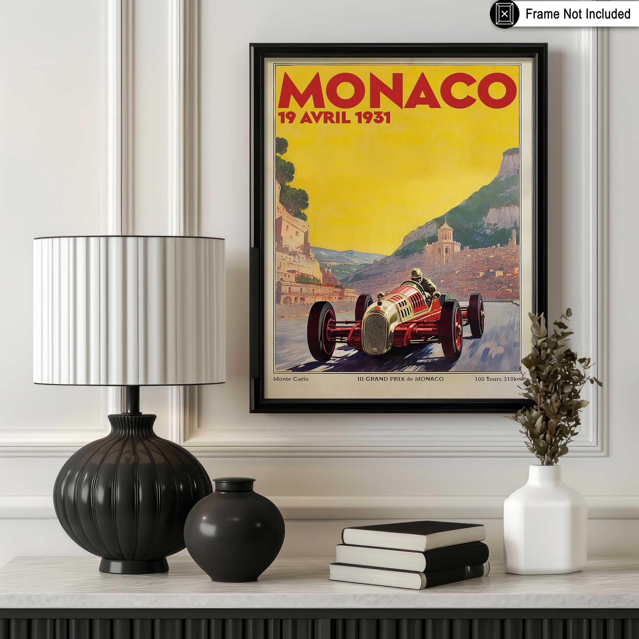 Poster Master Vintage Travel Poster - Retro Tourism Print - Monaco