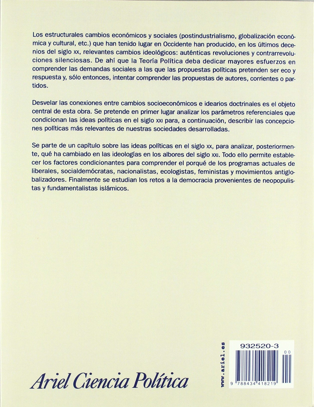 Las ideas políticas en el siglo XXI (Ariel Ciencias Políticas)