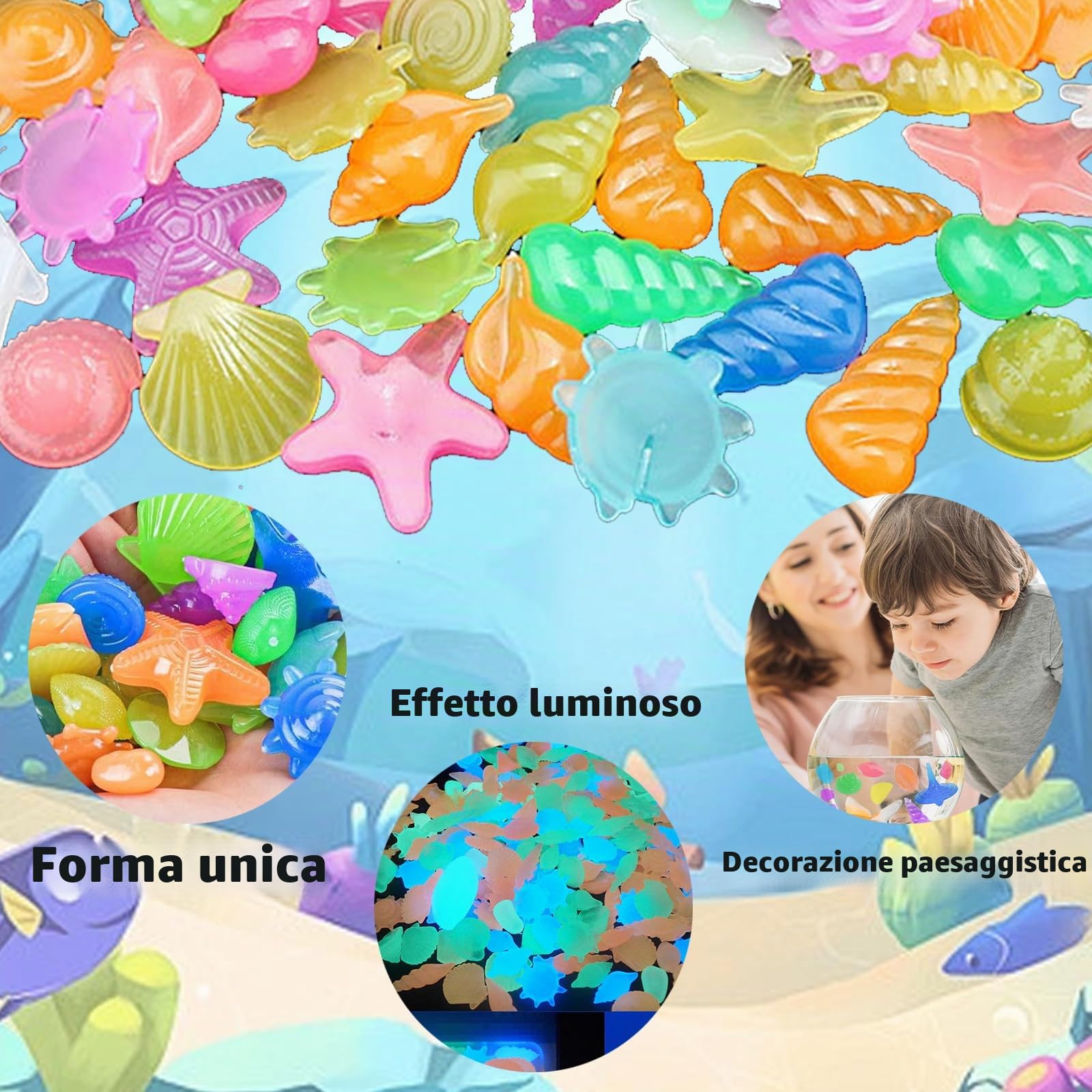 YOUYIKE Gemma Immersioni, Circa 45 Pezzi Gemme Acriliche di Diamante, Set di Gemme per Bambini per Acquario, Gemma Immersioni Giocattolo da Piscina, Gioielli Gemme Pirata Giocattoli Subacquei Estivi