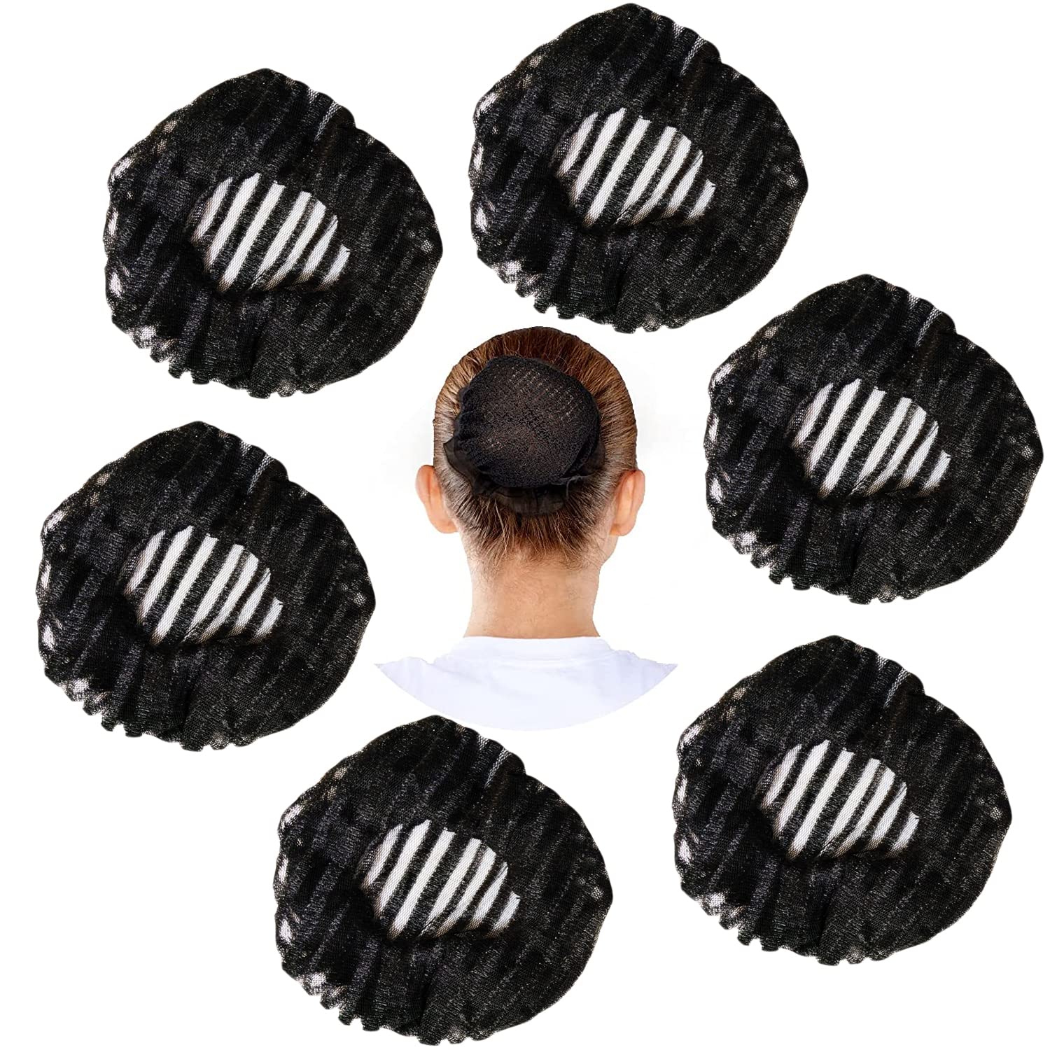 ayushicreationa Juda Net Cover Hair Accessories Reusable Hair Bun Net for Women and Girls Black_Color Pack of 3 1