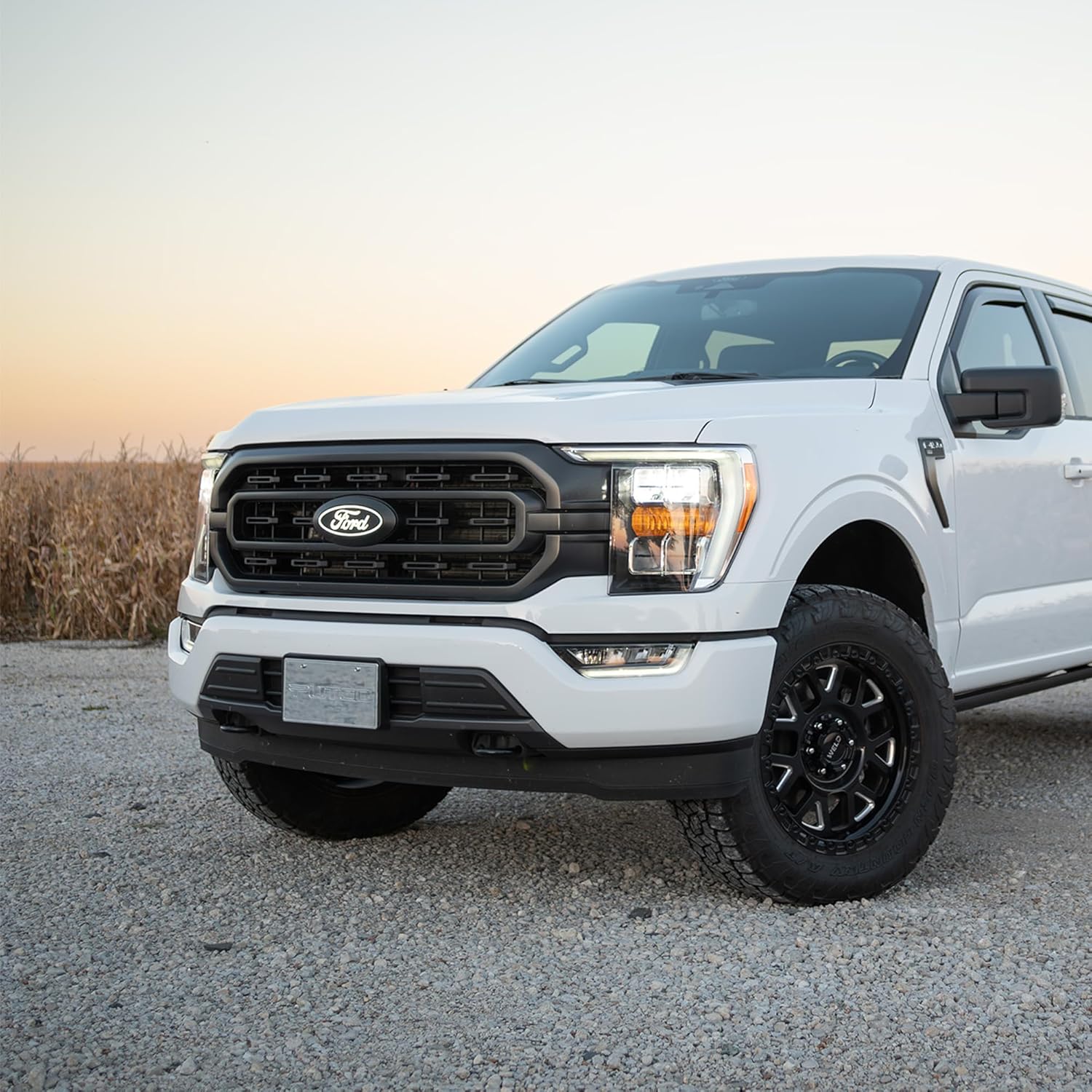 Putco Luminix White Oval LED Emblem - Fits Ford F150 2024-2026 with Camera and w/o Spray Washer