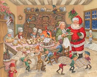 Santa's Kitchen Advent Calendar (Countdown to Christmas) by Vermont Christmas Company with 'Twas the Night Before Christmas' Poem