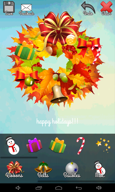 Wreath Builder Pro - The christmas wreath wallpaper designer:Amazon.com