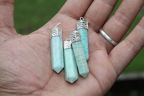 Miniatura 5 de Jet Energized Tiendaite Point Colgante facetado Folleto gratuito Terapia de cristal Bendiciones Limpiaciones Purificación Alegría Autoconfianza La