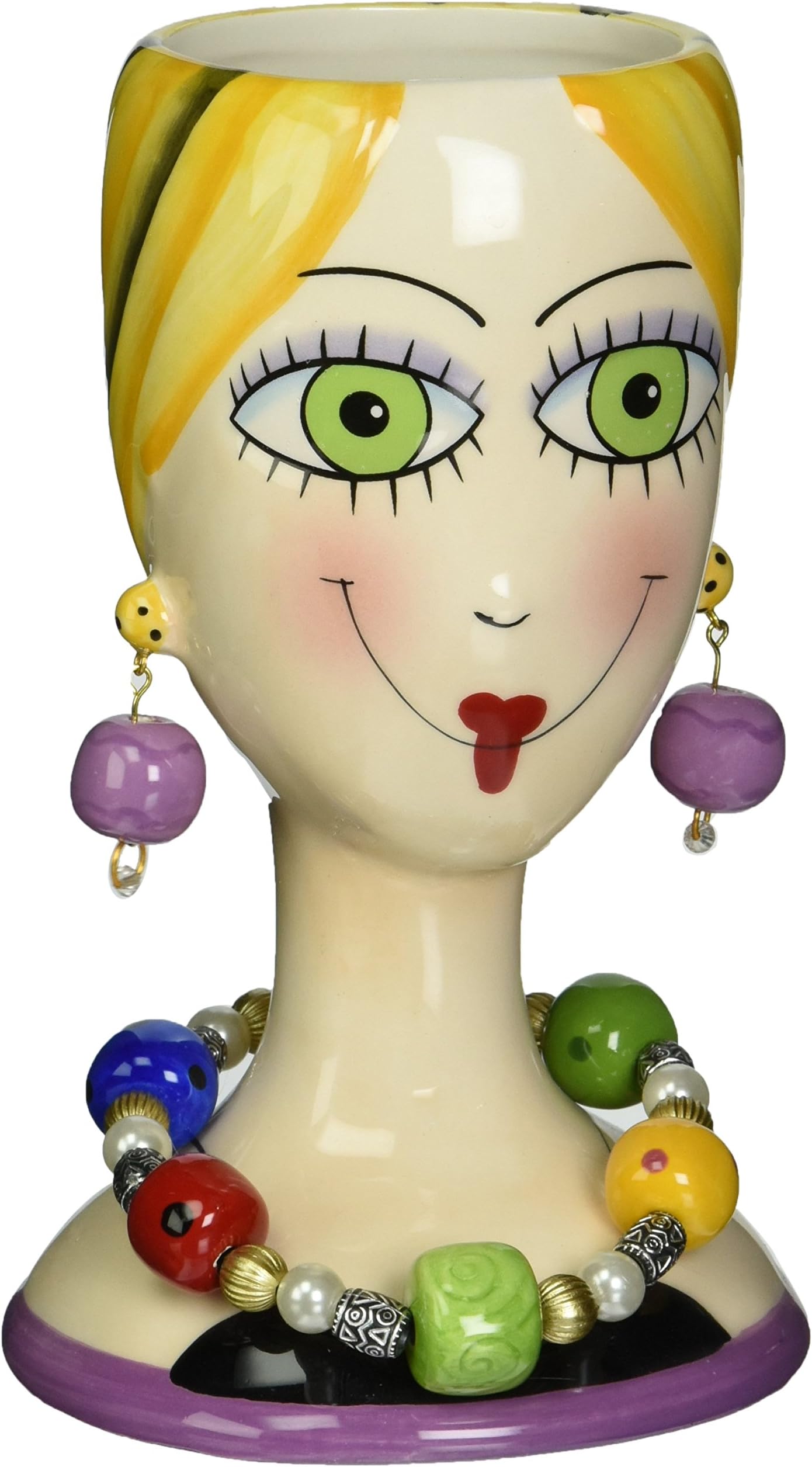 Appletree Design Sugar High Social Vase Lady, 6-1/4-Inch Tall, Decorative and Functional Vase