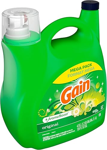 Miniatura 9 de Gain Eco caja de jabón líquido detergente para lavandería ultra concentrado de alta eficiencia HE aroma original 96 cargas