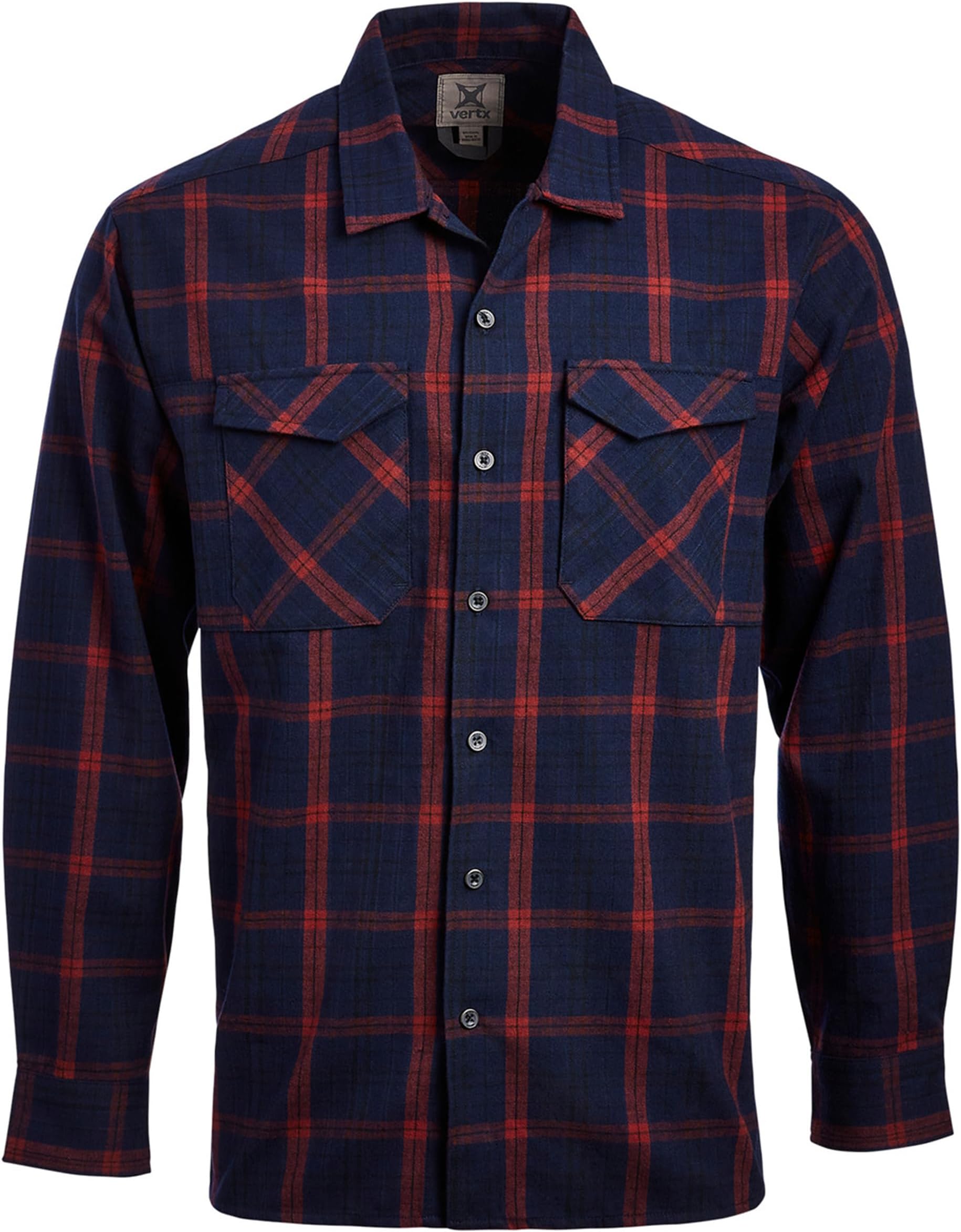 Men's Canyon River Flannel Shirt Tactical Long Sleeve Outdoor Work Shirts with Pockets, Tactical Operations Gear