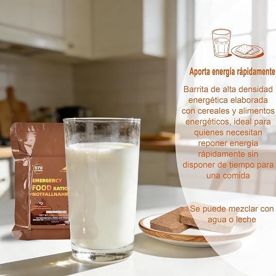 Emergency Food, 20 Years, 6,840 Kcal, 12 Bags, Chocolate Flavor