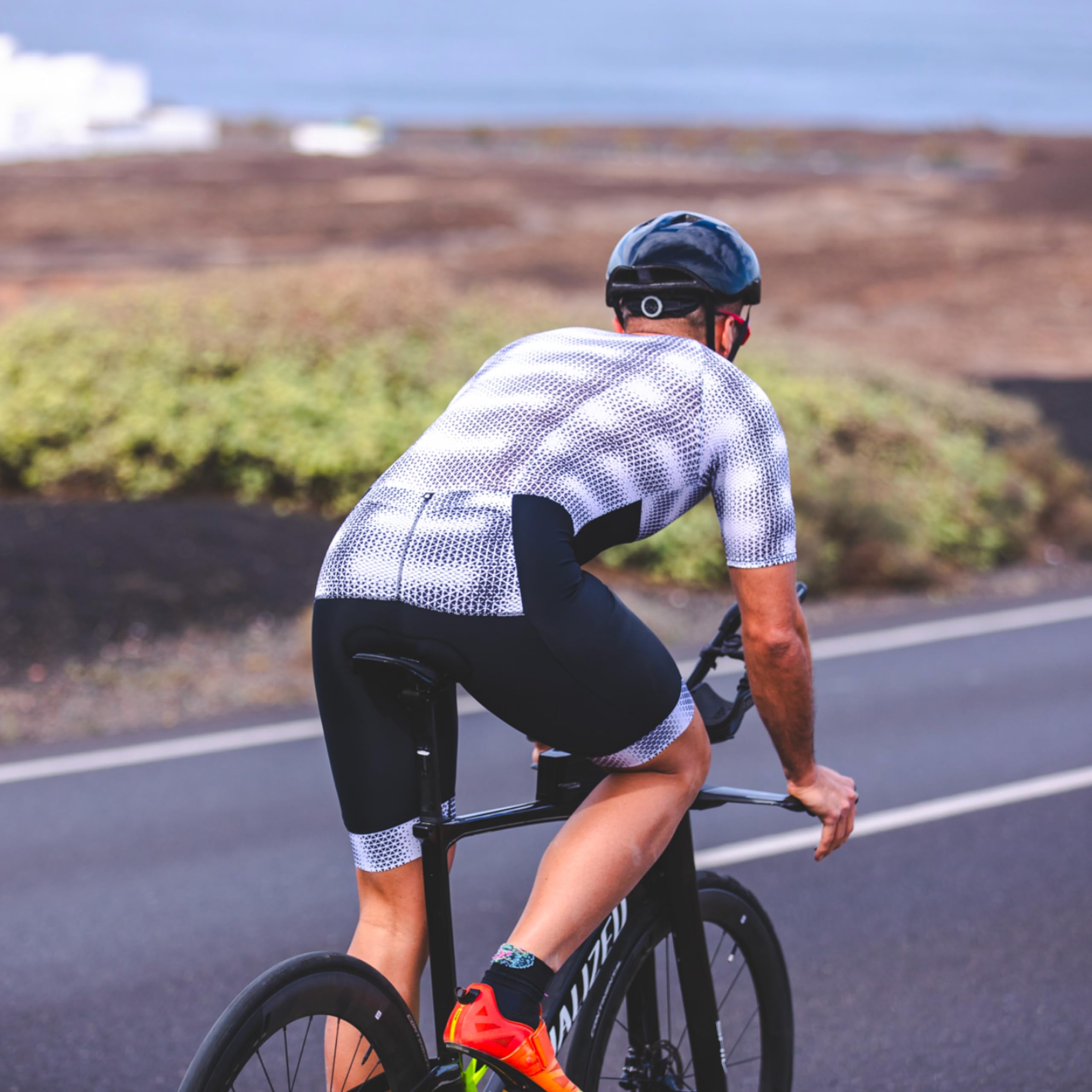 SLS3 Traje de Triatlón para Hombre - Tri Suit con Mangas Aerodinámicas para Hombre - Tejidos PRO FX para Triatlón Masculino (Midnight Blur, L)