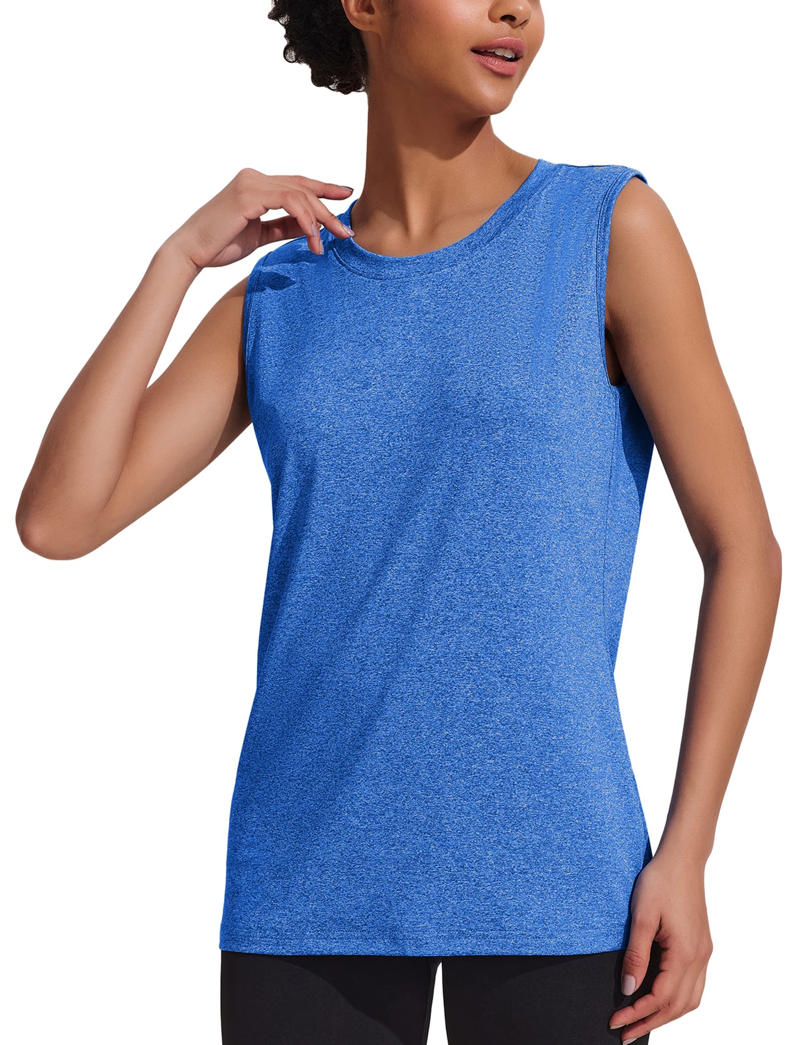COOrun Womens Sleeveless Athletic Shirts Lightweight Sports Shirt Quick Dry Yoga Tank Tops Muscle Tank