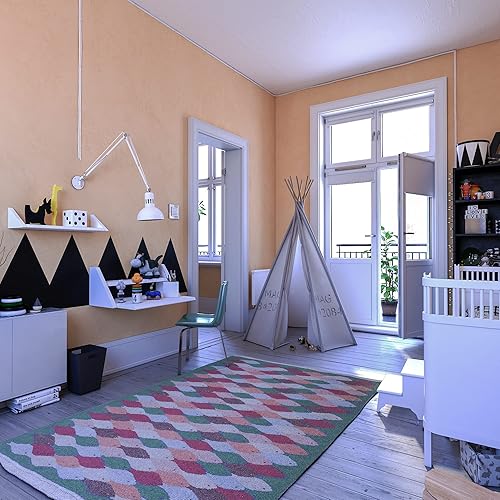 Miniatura 4 de Escritorio de pared reversible de color blanco mediano  juego de dos estantes flotantes blancos para la instalación de escritorio en casa y oficina