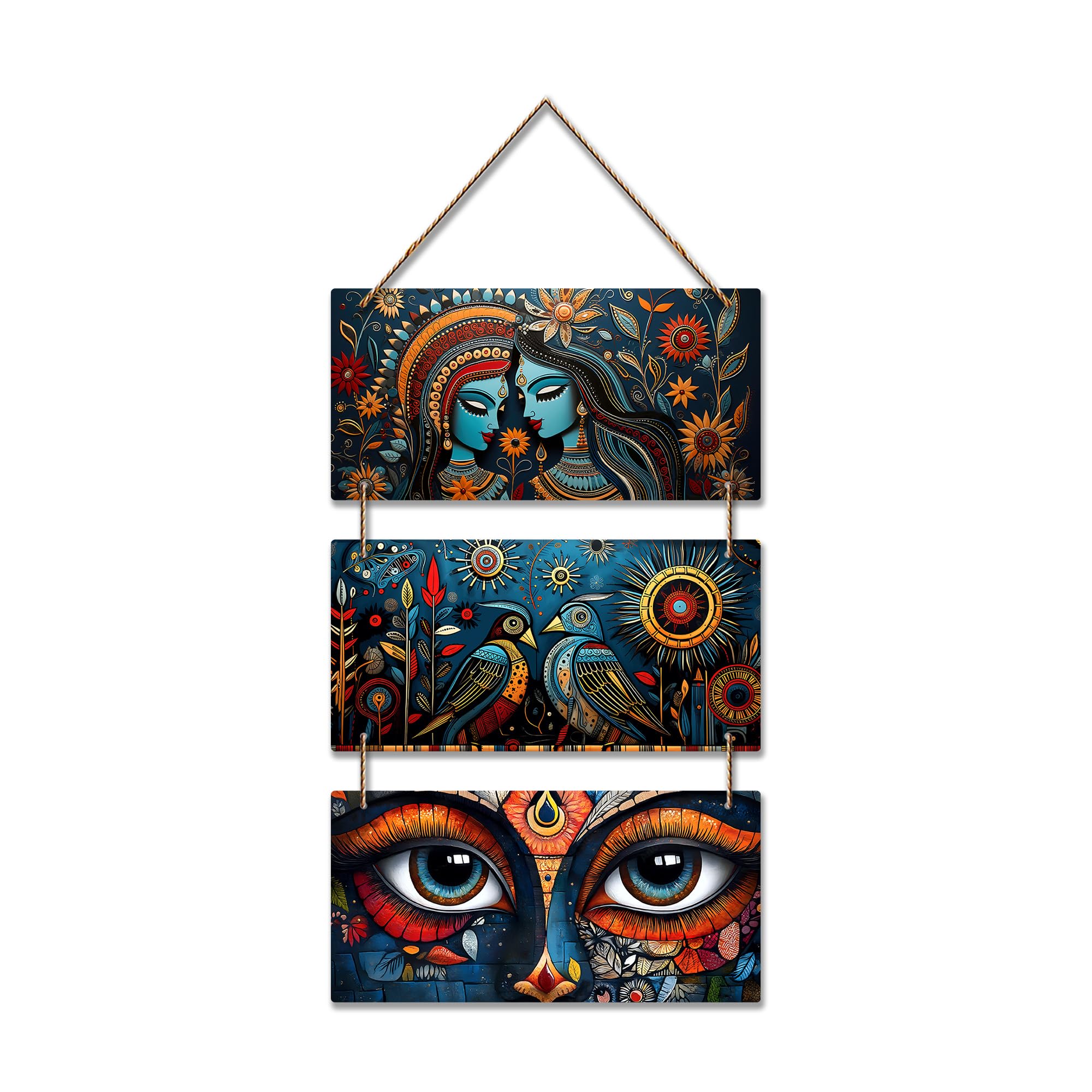 Madhubani Wall Art - Handcrafted Village Decor -6