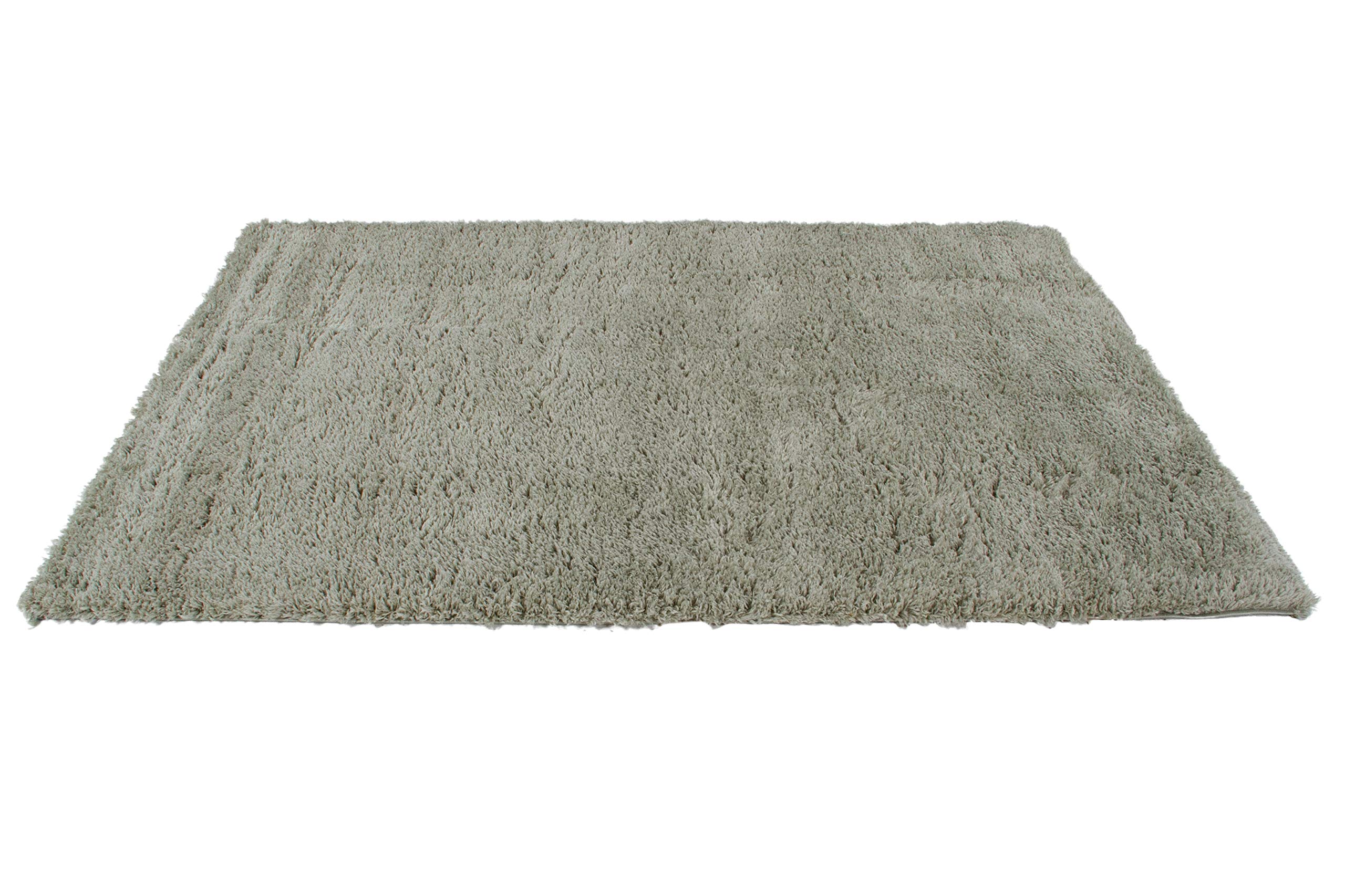 Tappeto Shaggy Supersoffice a Pelo lungo 4.5 cm - Tappeto ideale per SoggiornoSalottoCamera da Letto - Colore: Salvia - Dimensioni: 200 x 300cm