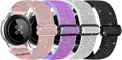 Correa de reloj elástica ajustable de liberación rápida 0.709 in, 0.748 in, 0.787 in, 0.866 in, correas elásticas de repuesto de nailon para reloj