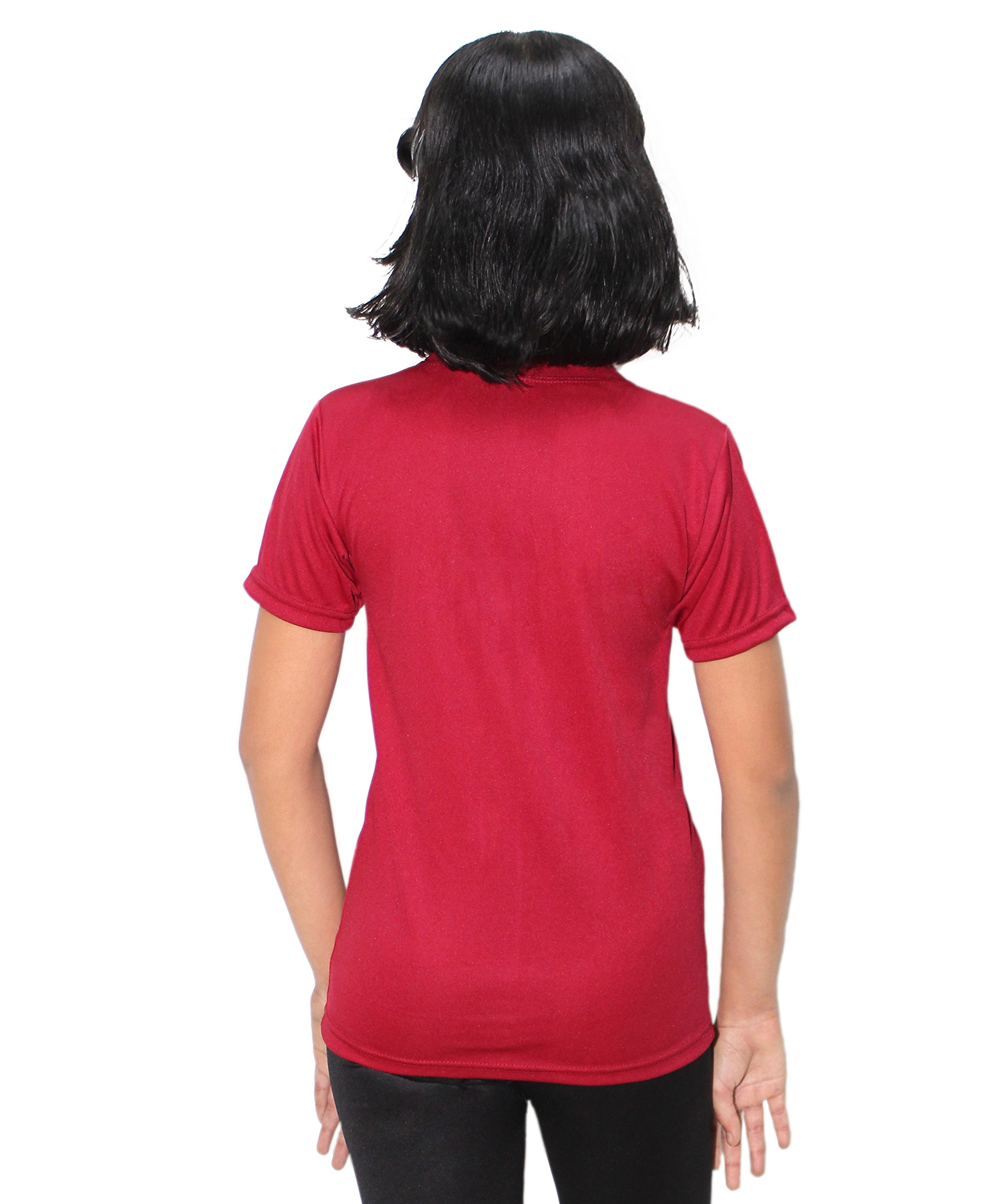 Goodluck Girl's Swimming T-Shirt and Pant (24, Maroon) 3