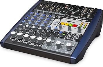 PreSonus StudioLive AR8c, 8-Channel, Hybrid Digital/Analog Performance Mixer/USB-C Compatible Audio Interface/Stereo SD Recorder with recording software bundle