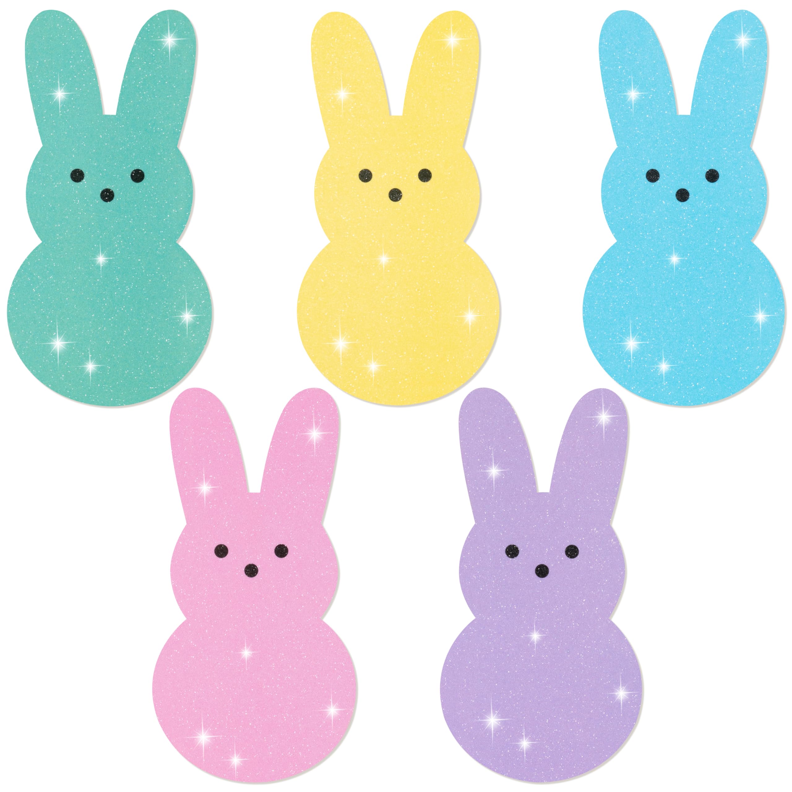 Easter Glitter Bunny Cutouts for Birthday Party Bulletin Board Decoration