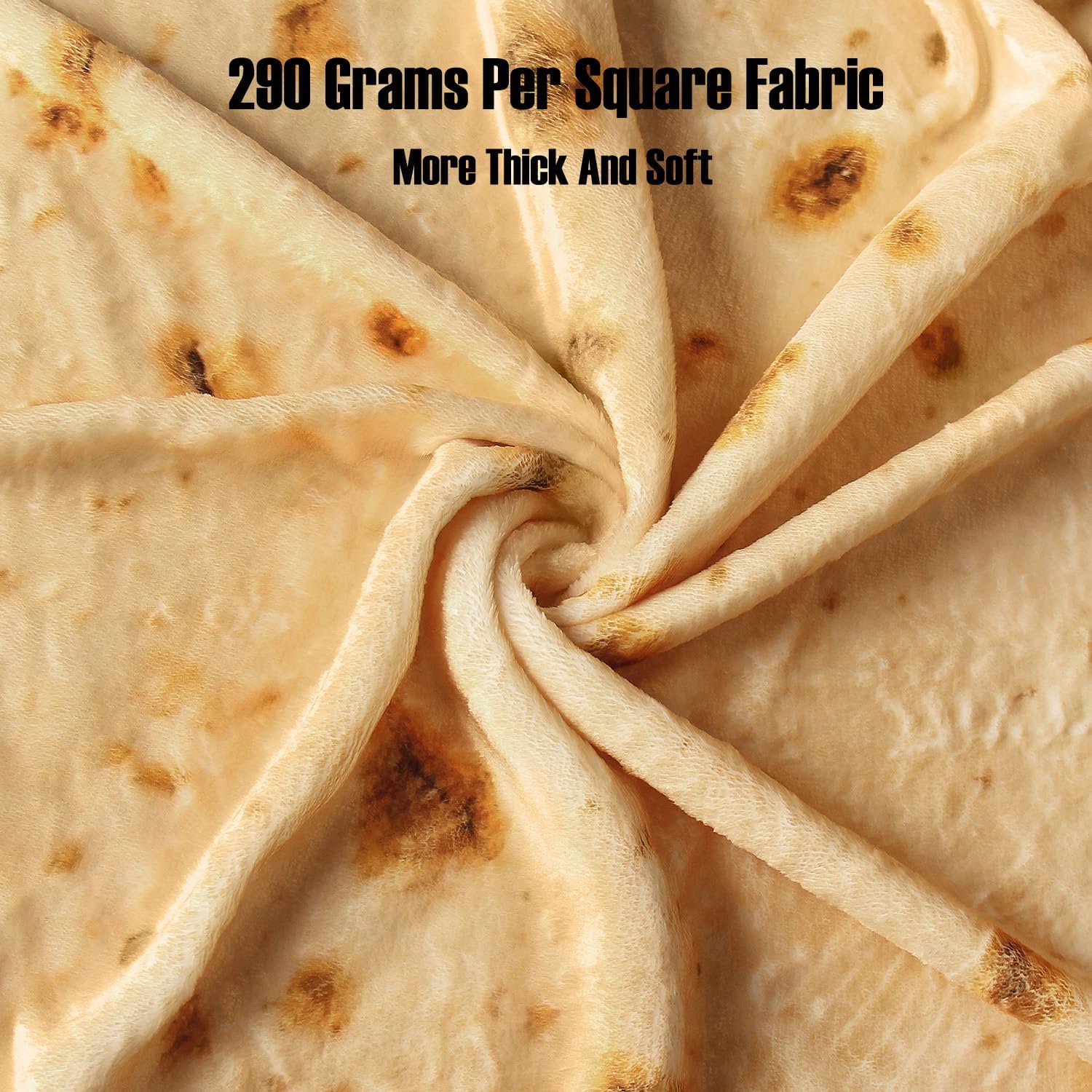 Feelmaker Newborn Baby Burrito Swaddle Blanket Baby Tortilla Blanket and Hat Set Super Soft Flannel Tortilla Swaddle Funny - Image 4