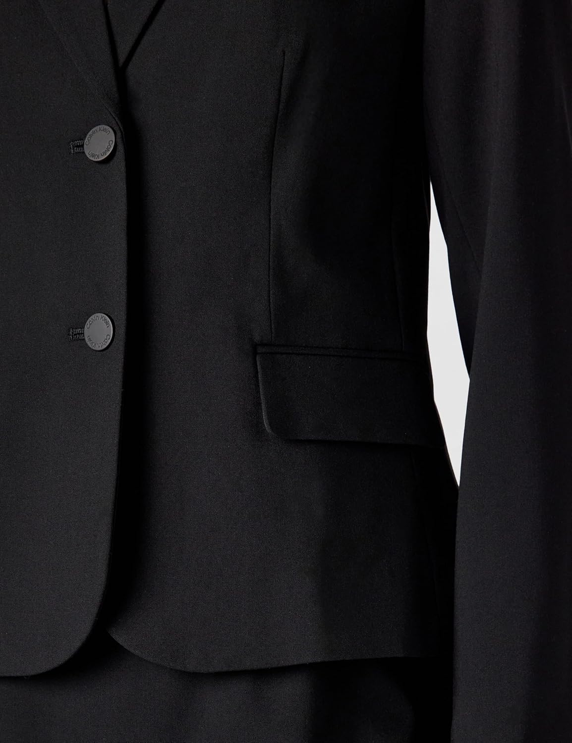 Calvin Klein Women's Two Button Lux Blazer (Petite, Standard, & Plus)