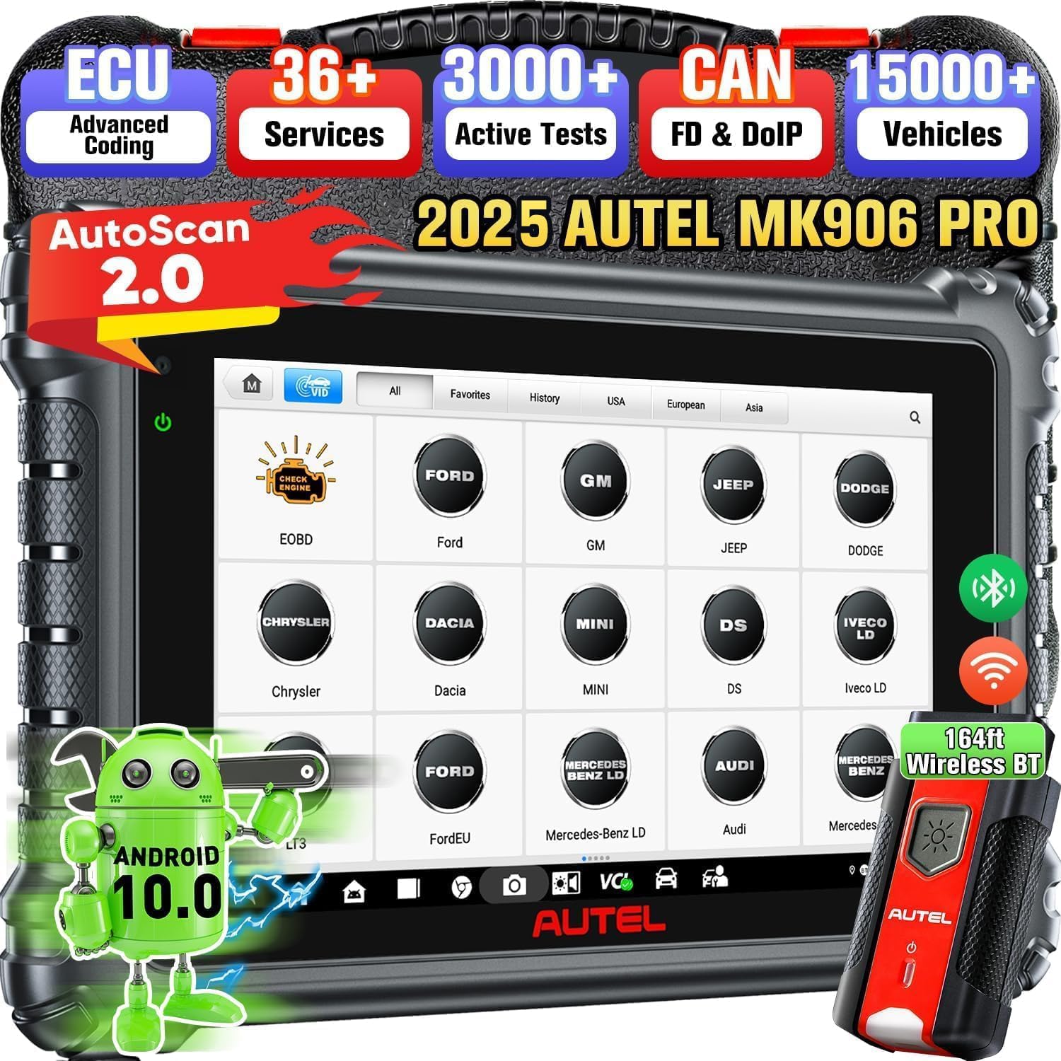 Autel MaxiSys MS906 PRO Diagnostic Tool: 2023 MS906PRO Same as MaxiCOM ...