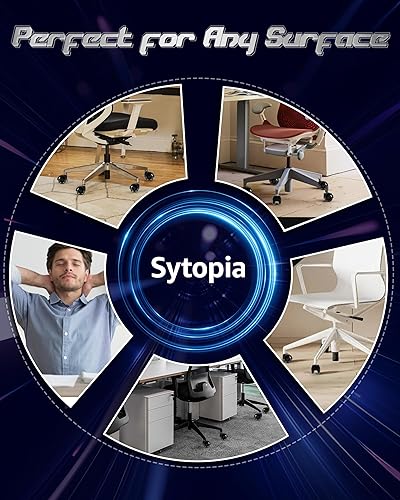 Miniatura 6 de Ruedas de poliuretano para sillas de oficina para suelos de madera dura y alfombras, sustituye a la alfombrilla de silla de oficina, ruedas de