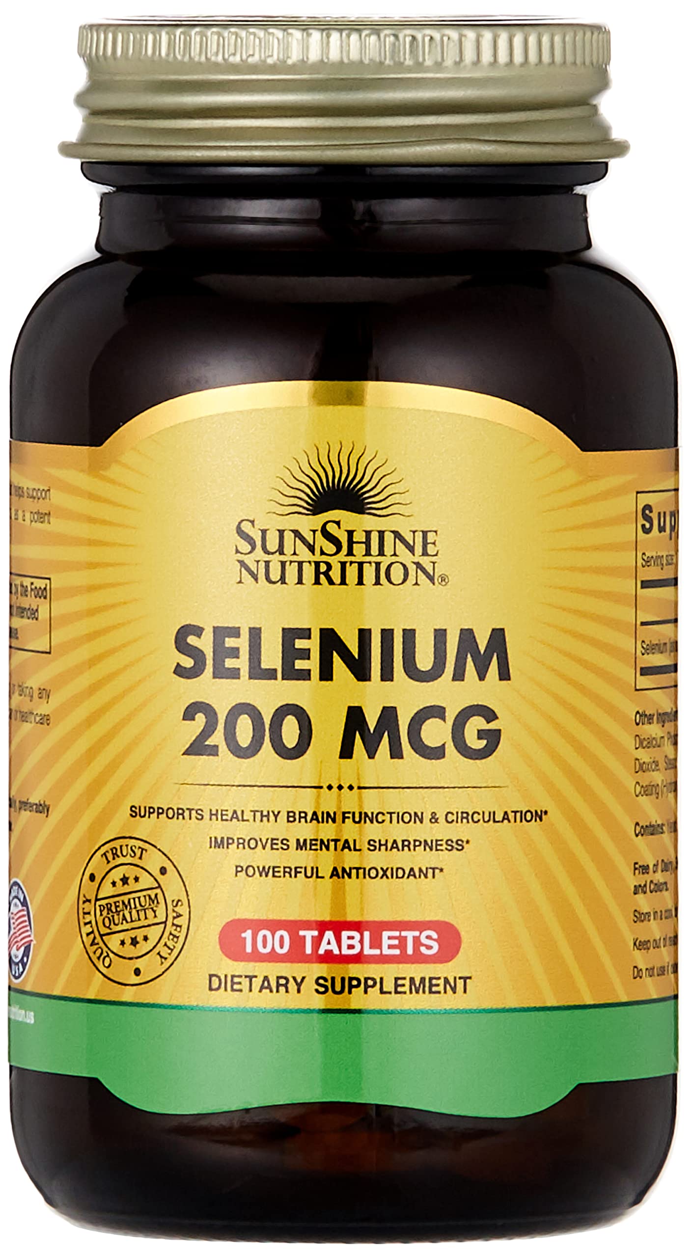 Selenium 200 Mcg, 100 Tablets | Powerful Antioxidant