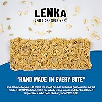 Vista 29 de Lenka Bars - Omega Snack Bars, Gluten Free, High Fiber, Kosher, Wholesome, No Artificial Flavors, Individually Wrapped - 12 Pack
