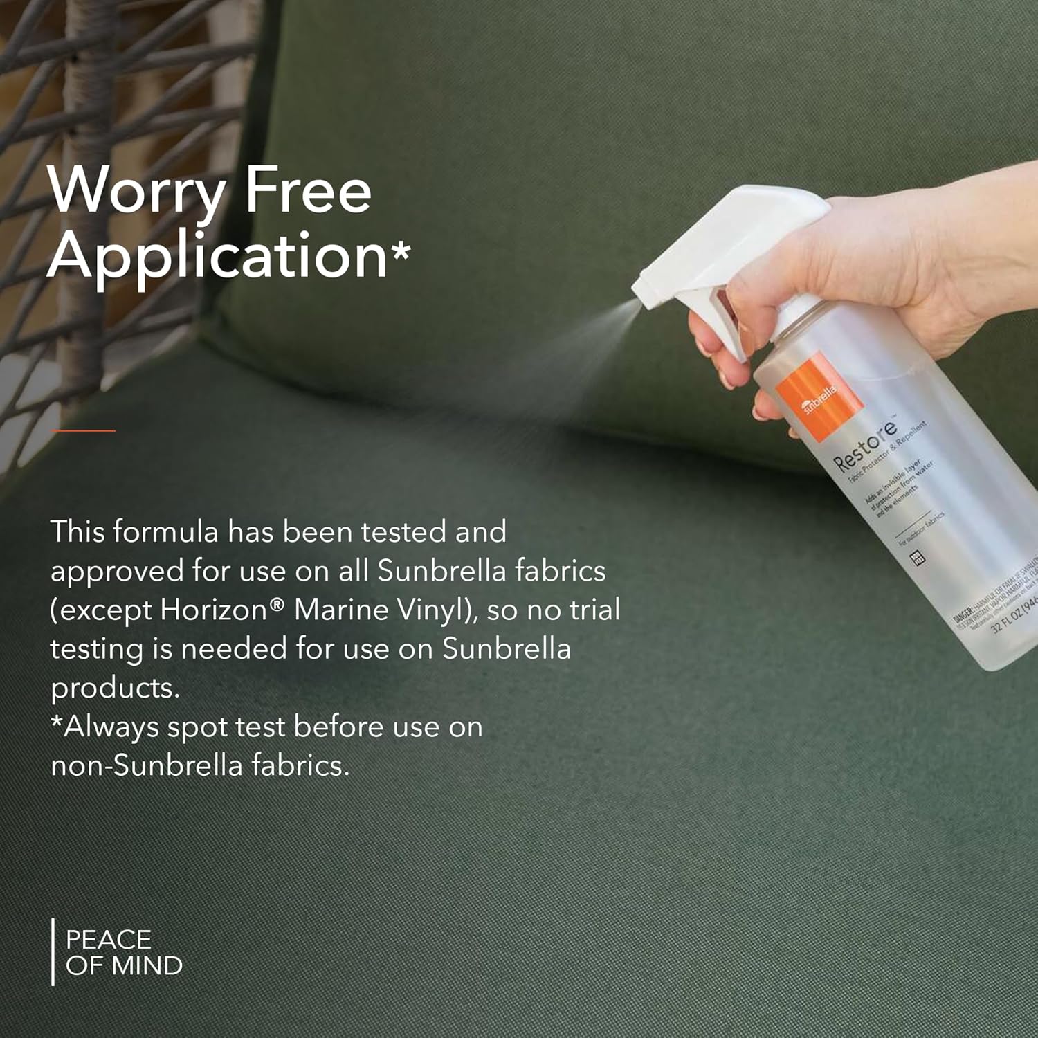 Sunbrella Restore Fabric Protector | Water-Repellent Spray for Outdoor Fabrics | Easy Use, Non-PFAS | Protect & Restore Upholstery | 32 fl oz