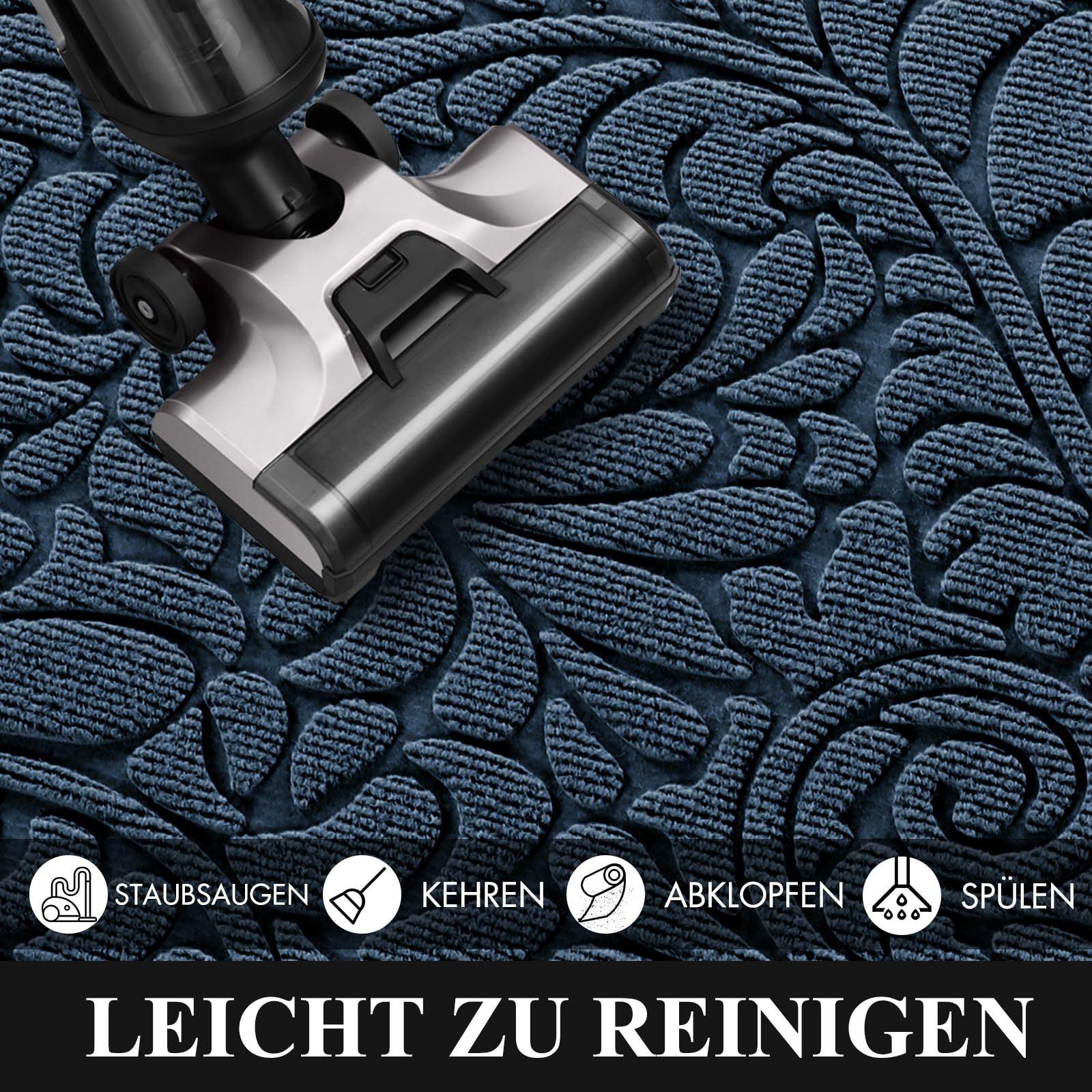 Yimobra Tapis de sol - Pour l'intérieur et l'extérieur - Lavable - Antidérapant - Pour l'entrée, la porte d'entrée, le patio, le couloir, le jardin - 75 x 43 cm - Noir Yimobra Tapis de sol - Pour l'intérieur et l'extérieur - Lavable - Antidérapant - Pour l'entrée, la porte d'entrée, le patio, le couloir, le jardin - 75 x 43 cm - Noir