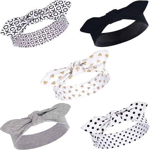 Vista 16 de Hudson Baby Cotton and Synthetic Headbands, Size 0-24 Months