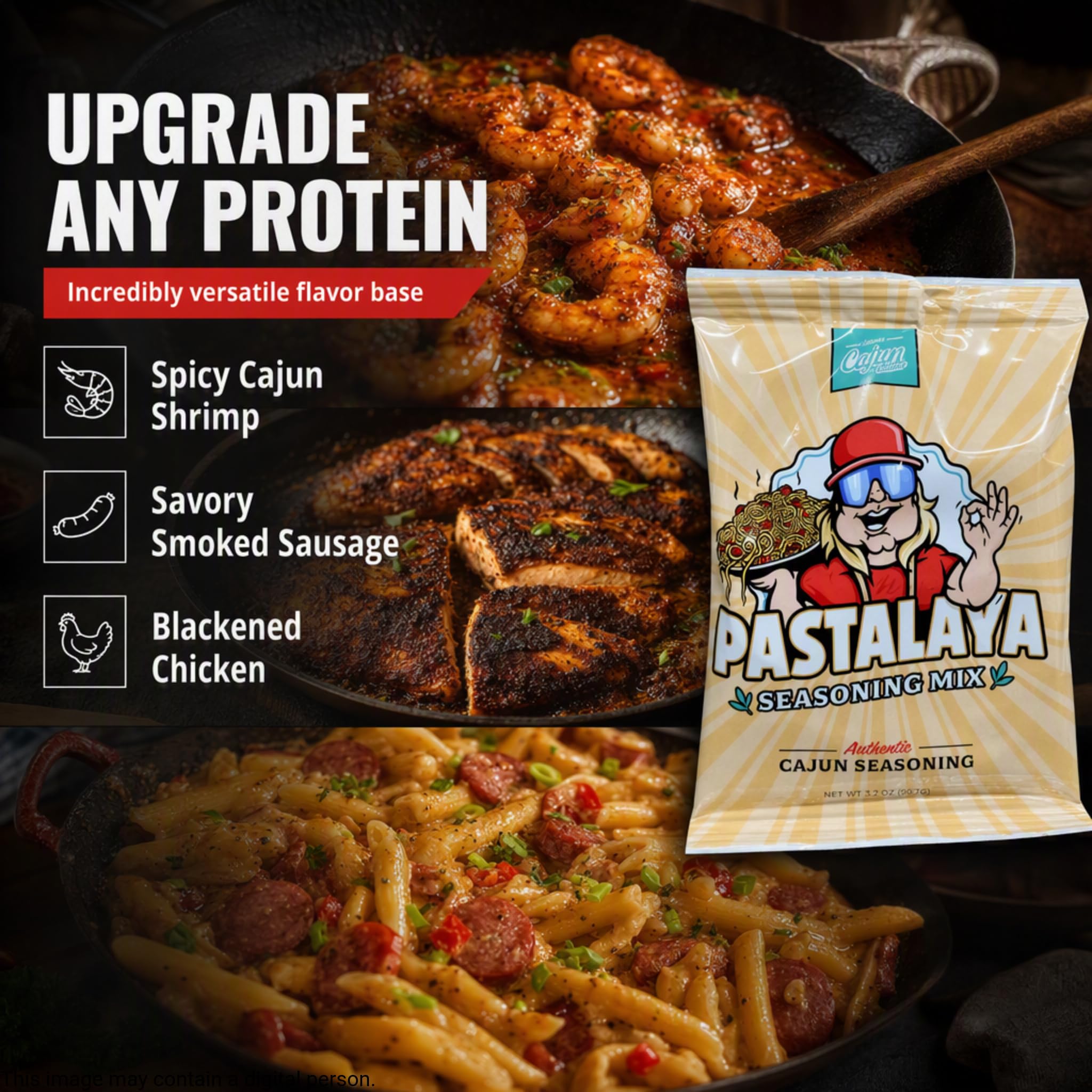Cajun Two Step Pastalaya Seasoning Mix, 3.2 oz thumbnail 6