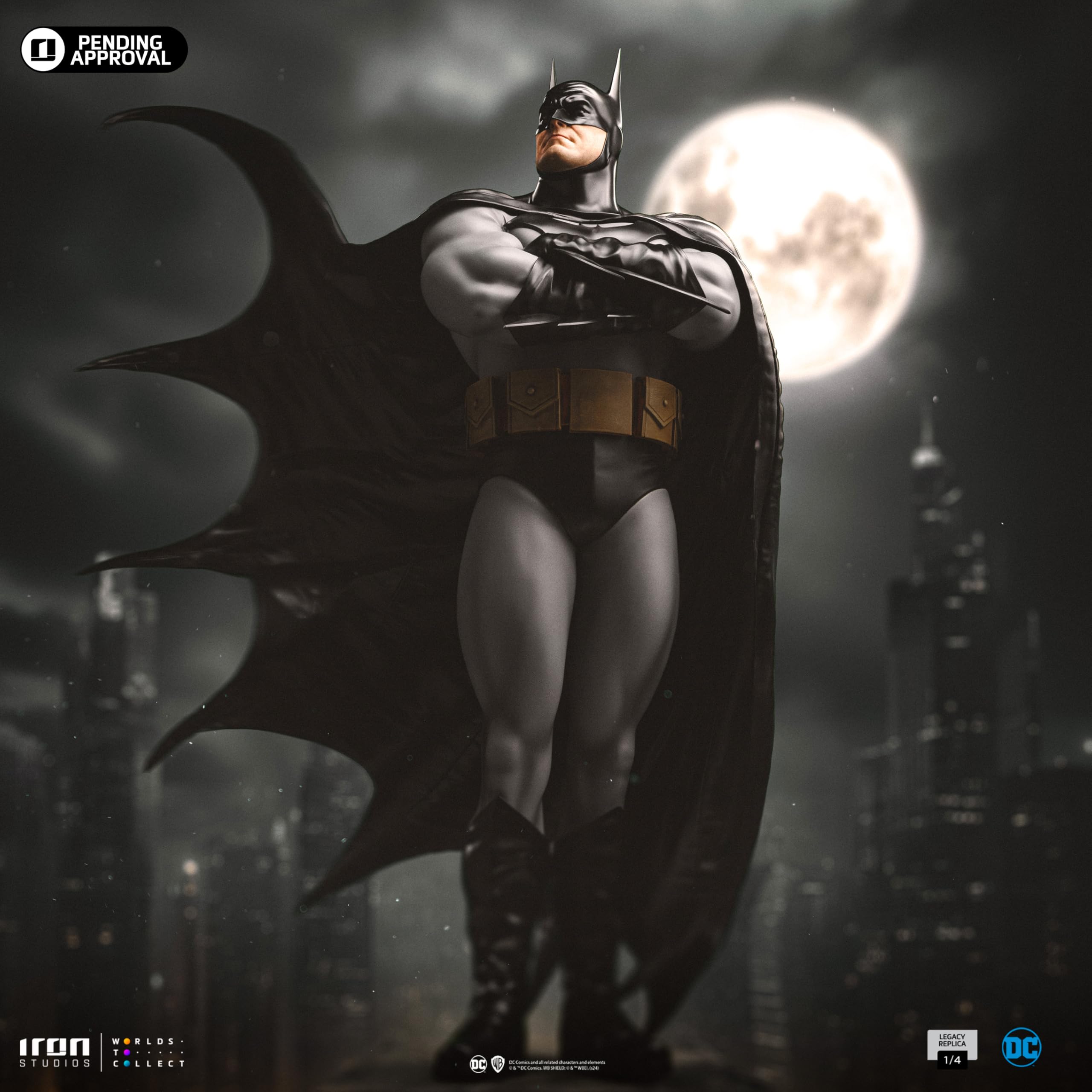 Statua di Batman DC Comics Trinity Legacy, replica in scala 1:4 LE