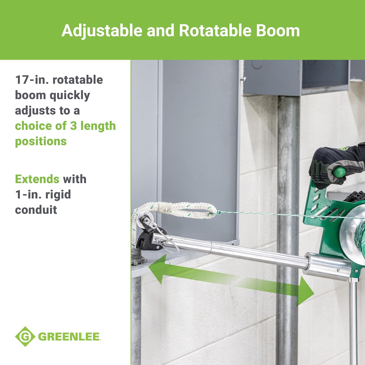 Greenlee G1 Versi-Tugger adjustable boom