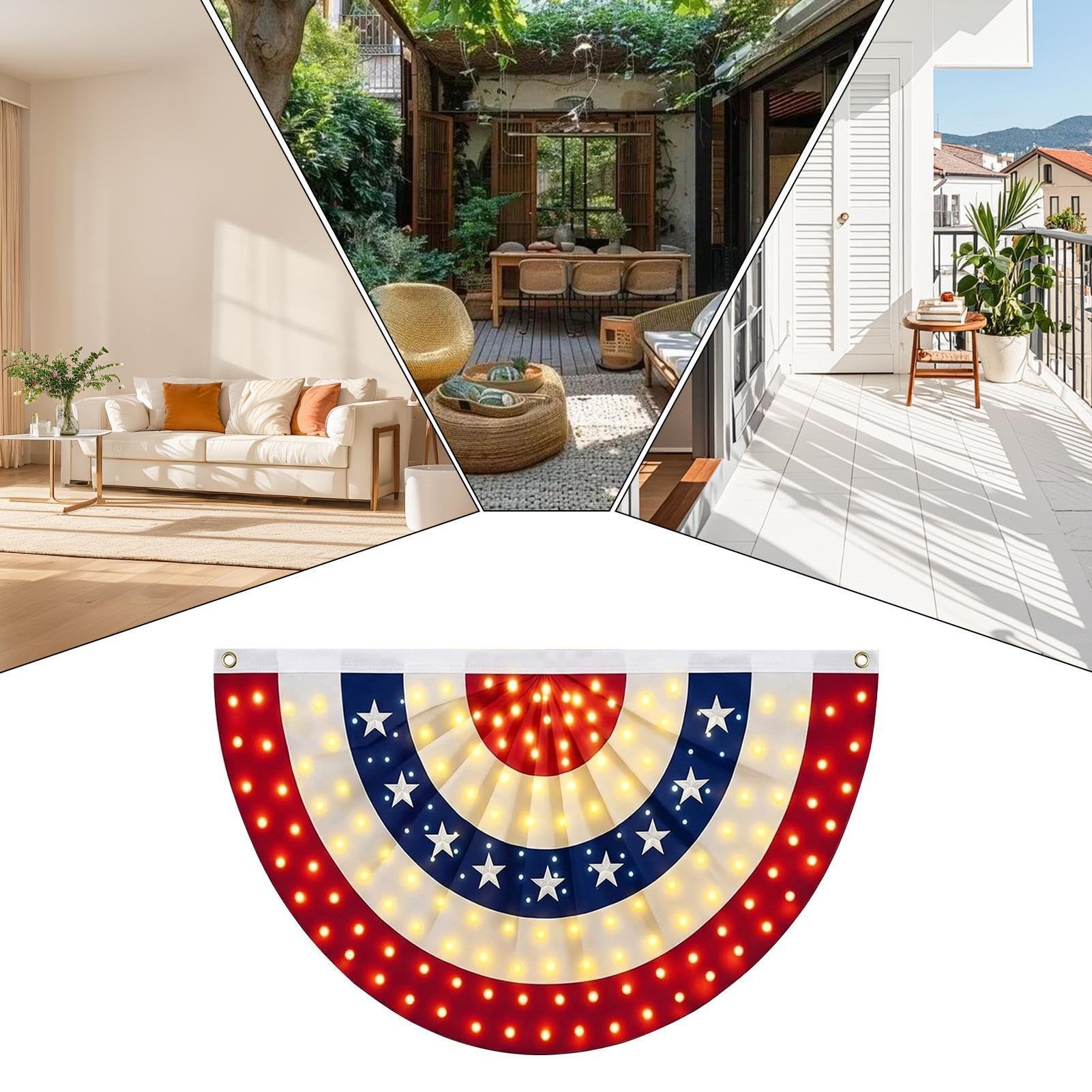 Bandiera Banner 91x183 cm LED Facile Montaggio