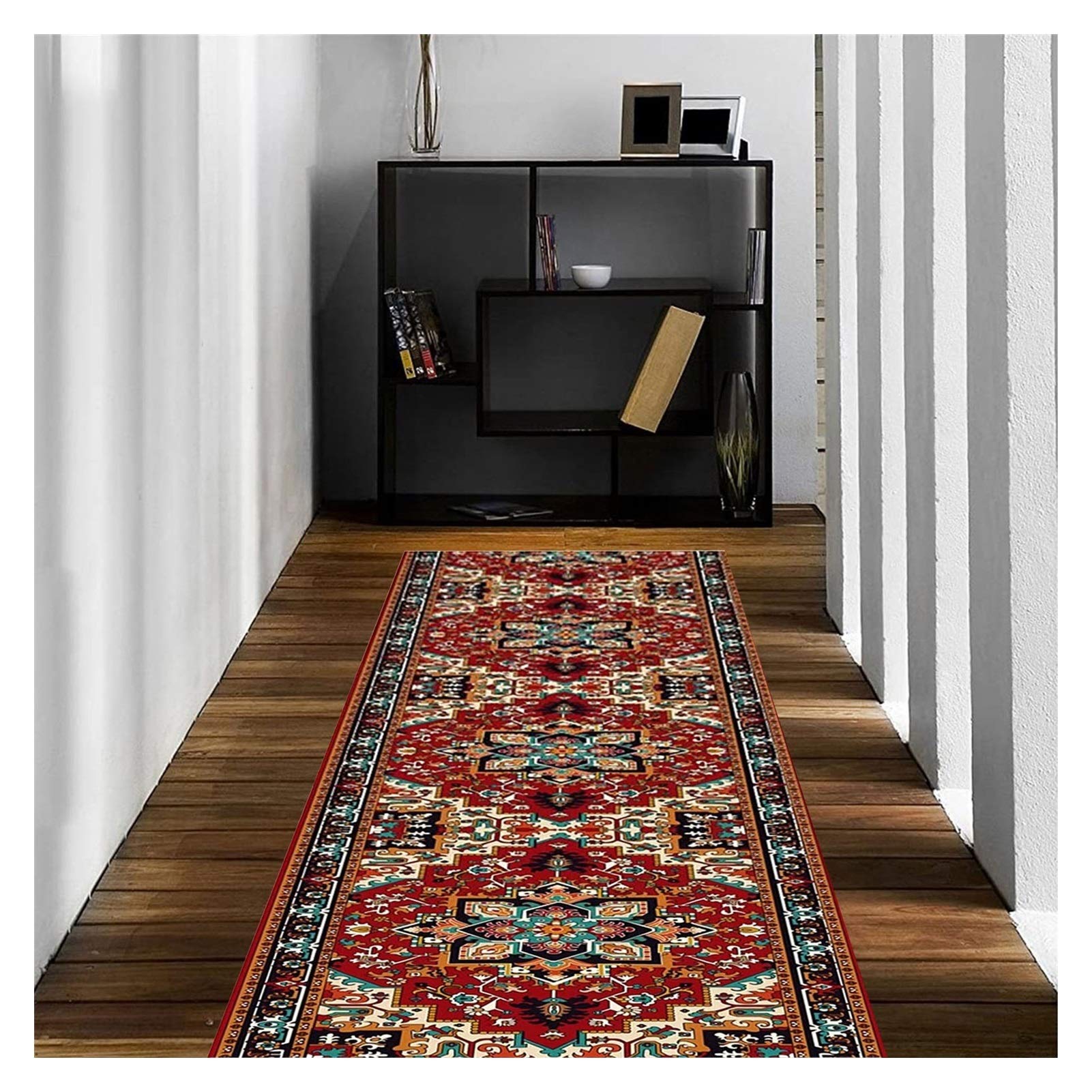 Tapis de cuisine antidérapant floral fin et lavable 60x500