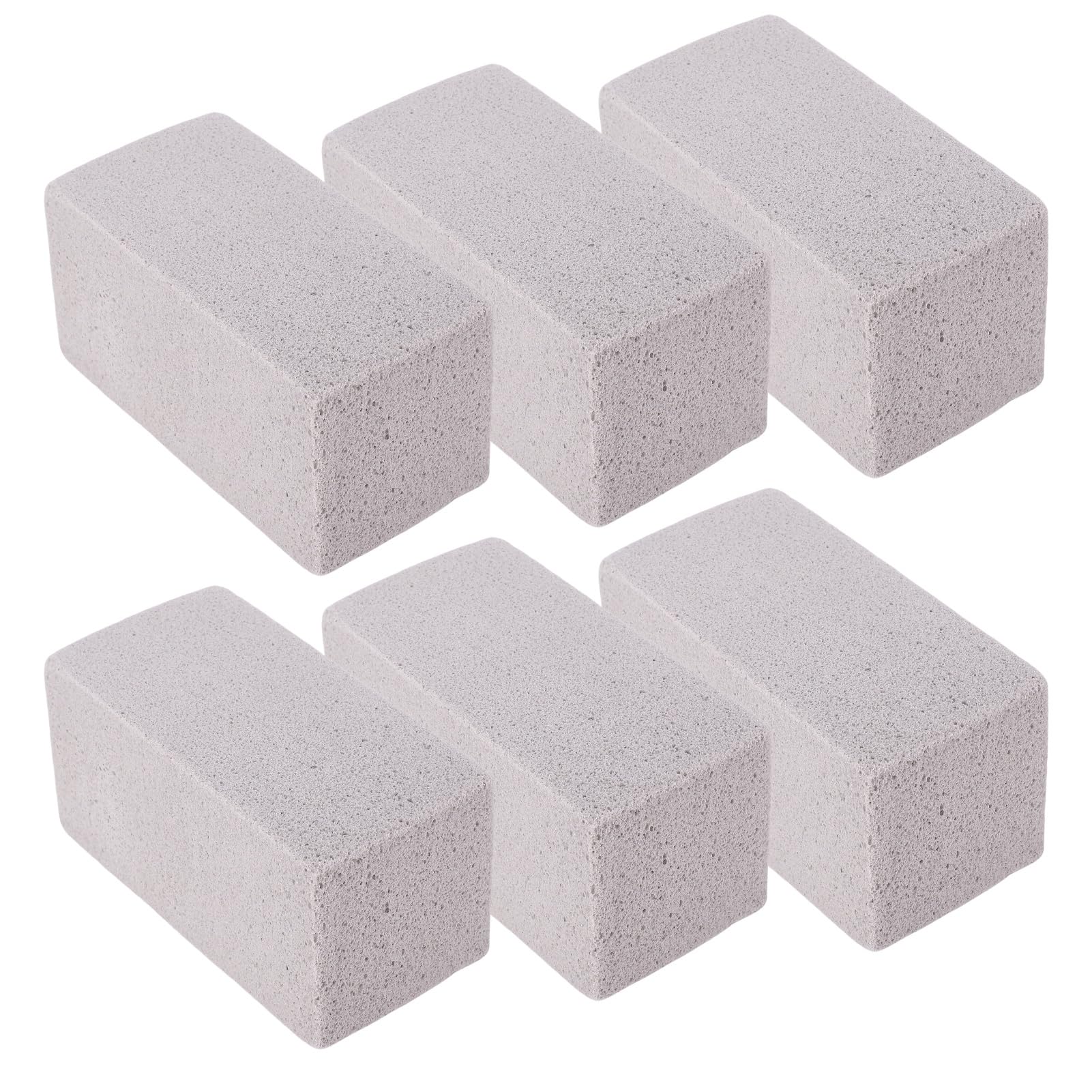 6 Piedras Pómez para Piscina, Bloque de Piedra Pómez para Escala de Agua, Manchas de Agua Dura, Depósitos de Calcio, Fregadero de Acero Inoxidable, Bañera, Azulejo de Ducha, con Agarre de (L)