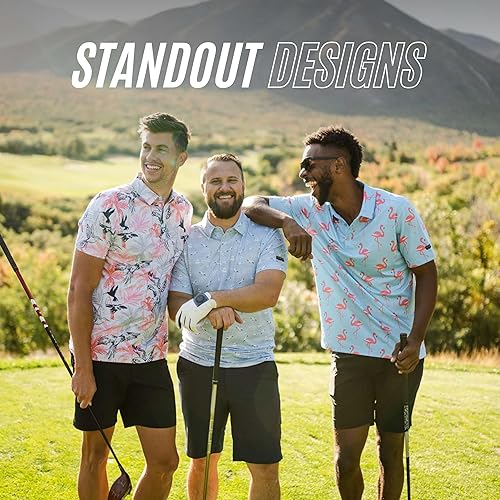 Miniatura 7 de YATTA GOLF - Camiseta polo de golf de alto rendimiento para hombre