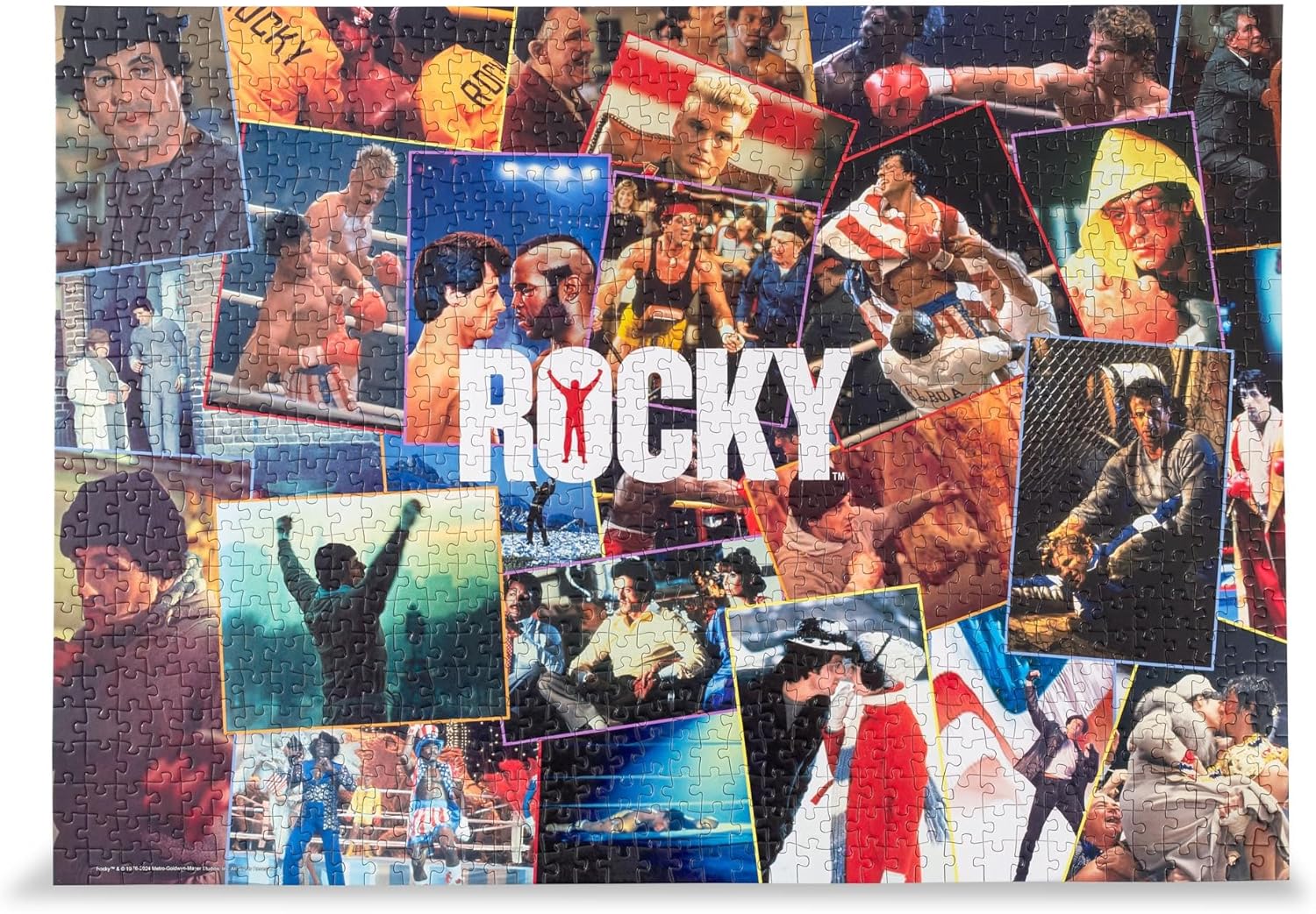 Rocky Movie Collage 1000-Piece Jigsaw Puzzle | Fun Brain Teaser, Toys & Games | 28 x 20 Inches