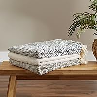 Vista 6 de DII - Manta tejida con diseño de campo de diamantes