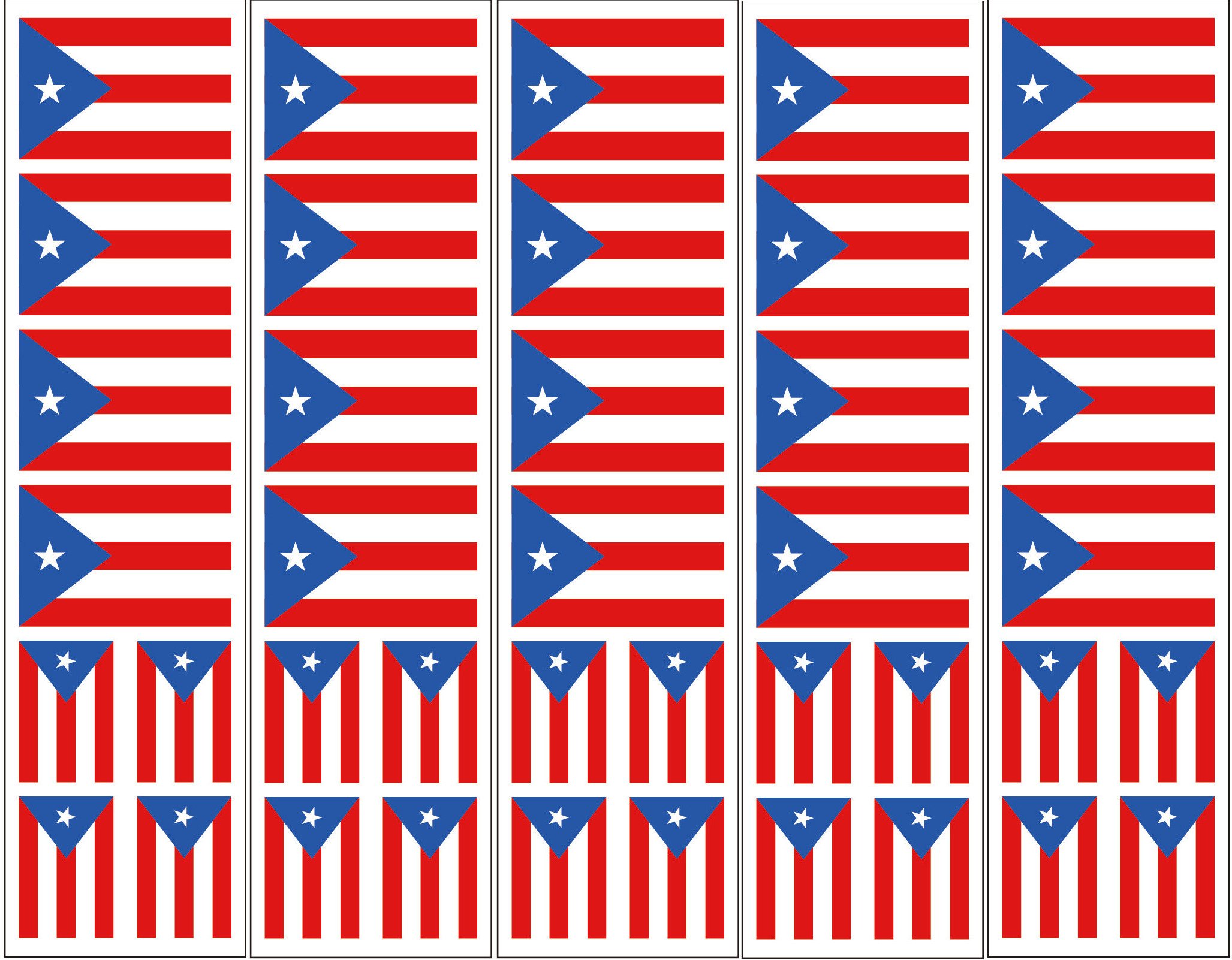 40 Puerto Rico Flag Tattoos, Parade & Party Favors